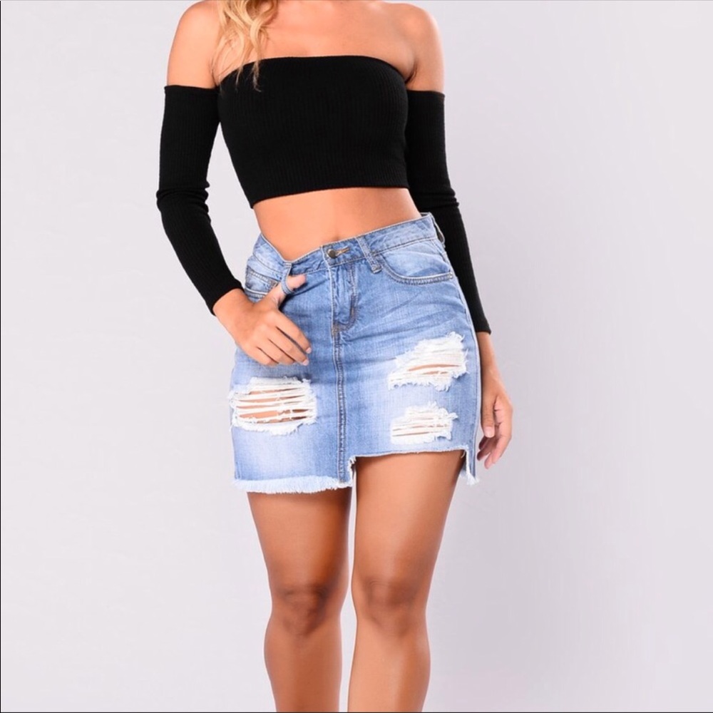 Women’s Small High-Waisted Jean Skirt